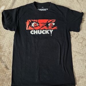 Chucky, Blk T, Size Small, Fun Horror,‎ Graphics, Lounge, Casual